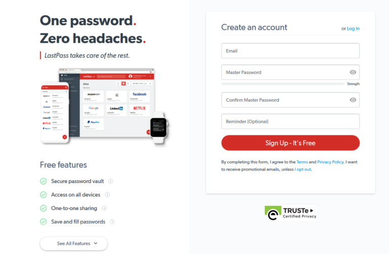 lastpass password manager extension